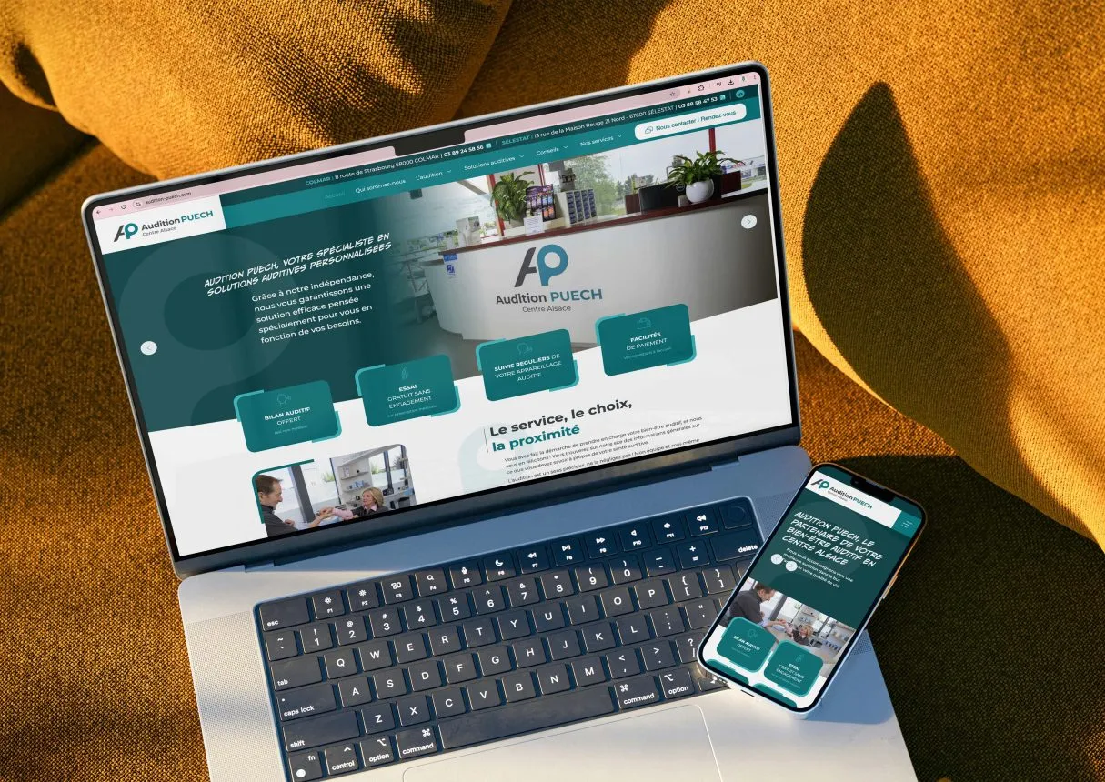 Site internet Audition Puech en Alsace