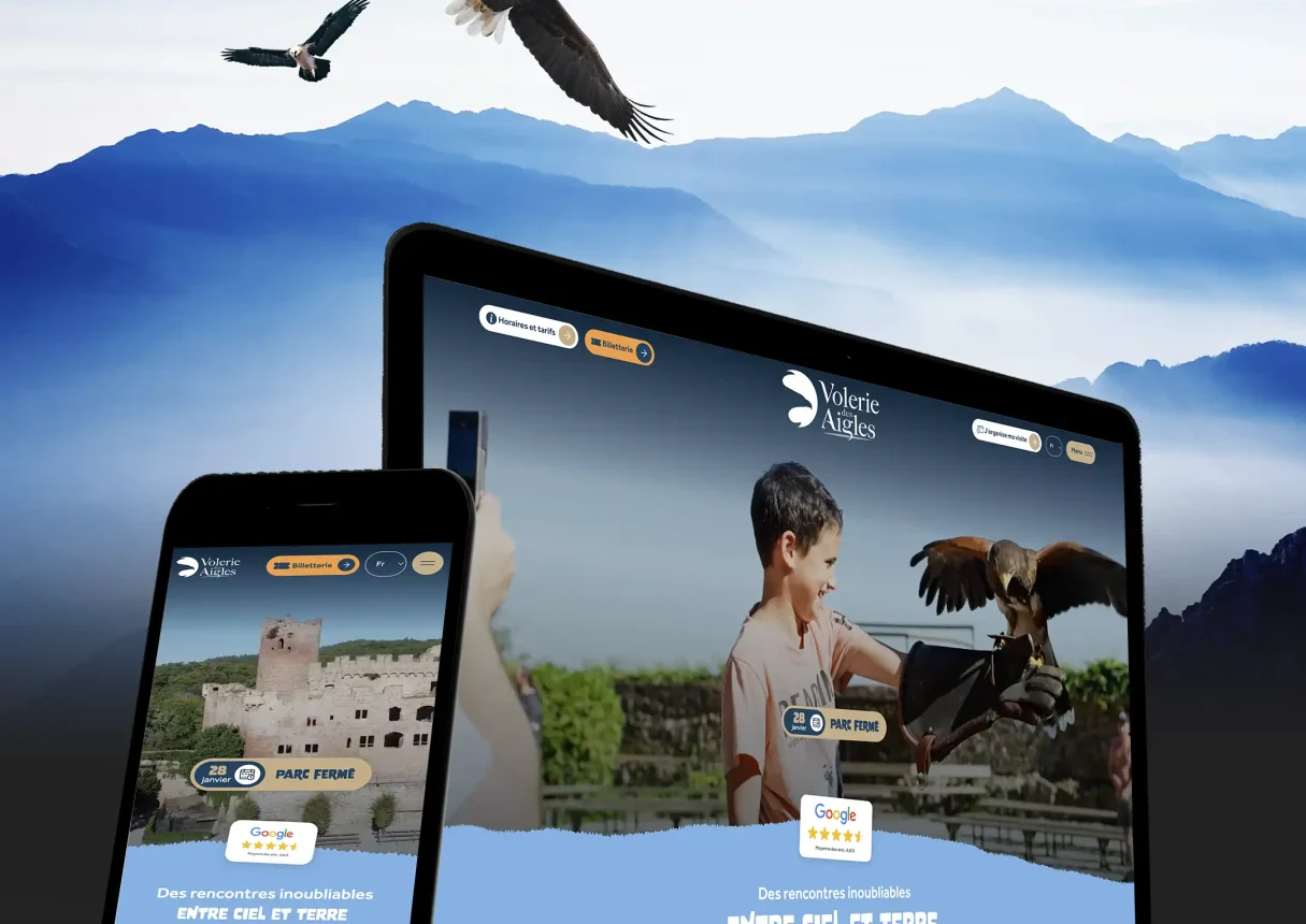 Nouveau site internet pour la Volerie des Aigles en Alsace