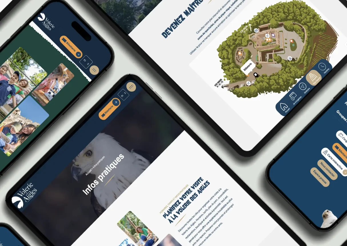 Nouveau site internet pour la Volerie des Aigles en Alsace