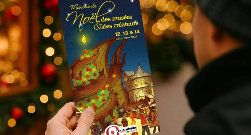 Un univers graphique enchanté pour le Marché de Noël d&rsquo;Ottmarsheim