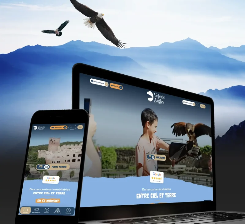 La Volerie des Aigles : Un nouveau site qui a prit son envol